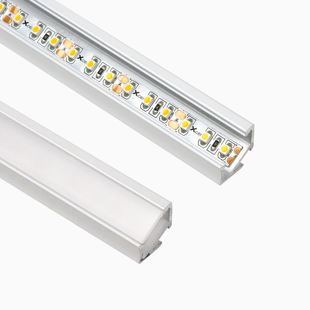 Aluminiumprofil H Trekant 30/60gr 16x16mm - Vit, 2.02m