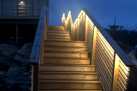 LED-list räcke staket trappa