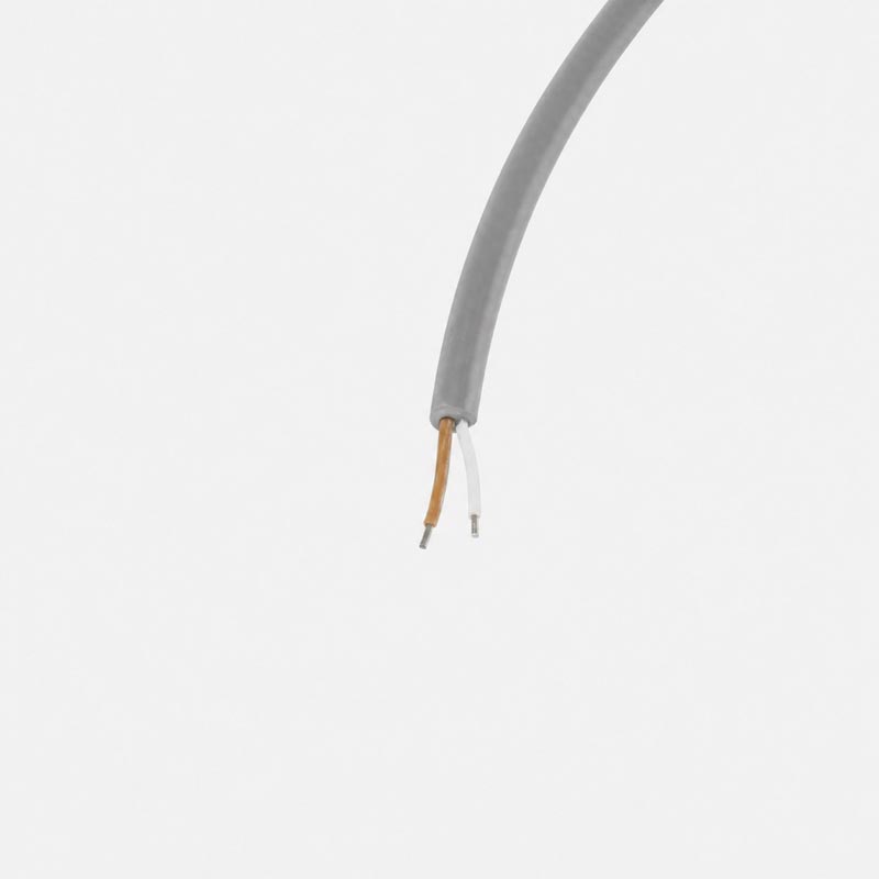 Kabel enkelfärg 2X0,5 Grå